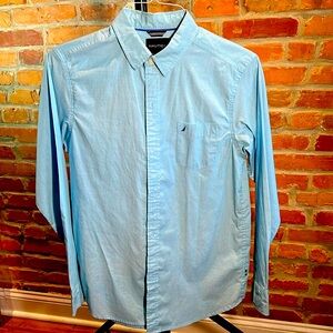 Nautica button-down, long-sleeve shirt.